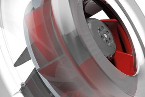 3D image detail of Östberg duct fan.